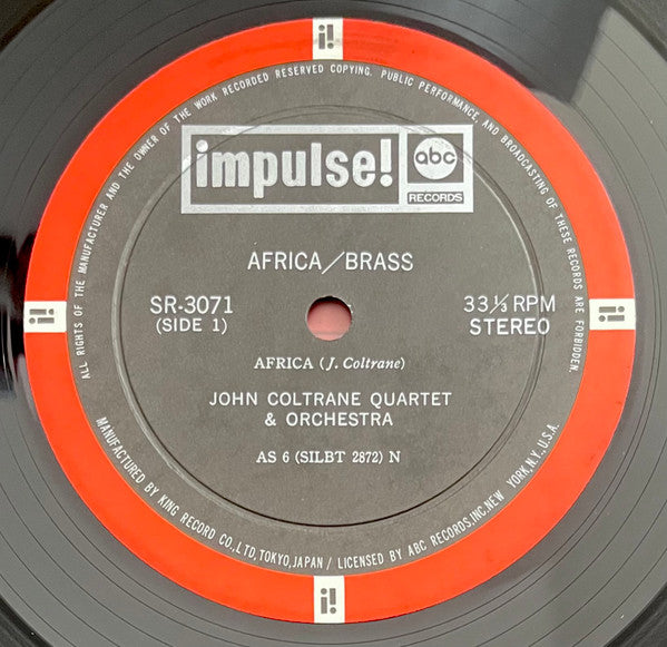 The John Coltrane Quartet - Africa / Brass (Vinyl, LP, Album, Reissue, Stereo) Very Good (VG) / Very Good (VG)