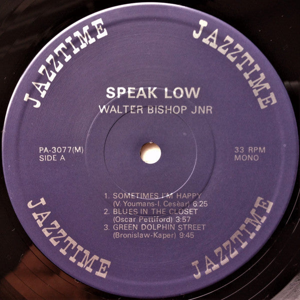 The Walter Bishop, Jr. Trio - Speak Low = スピーク・ロウ (Vinyl, LP, Album...