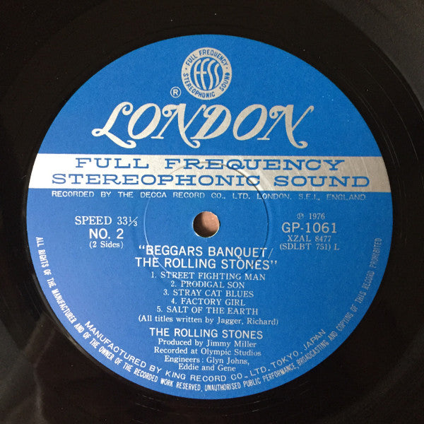 The Rolling Stones - Beggars Banquet (Vinyl, LP, Album, Reissue) Very Good (VG) / Very Good Plus (VG+)