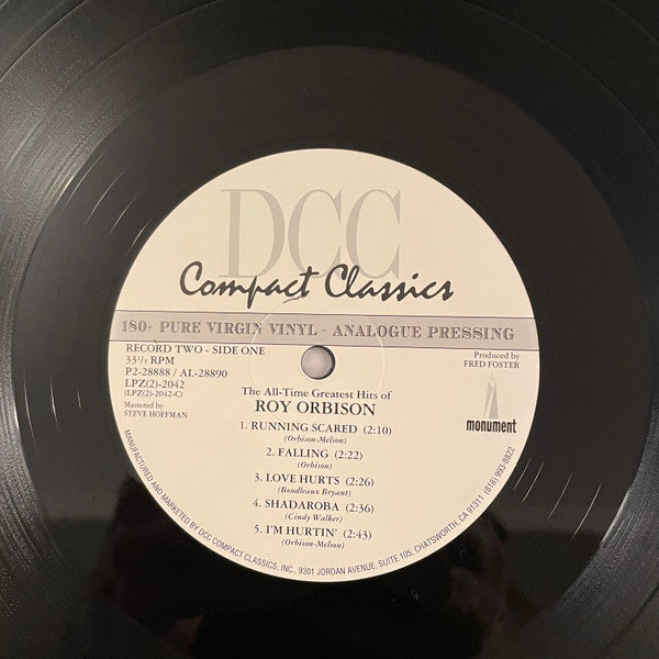 Roy Orbison - The All-Time Greatest Hits Of Roy Orbison (2xVinyl, LP, Compilation, Limited Edition, Numbered, Reissue, Remastered) Mint (M) / Mint (M)