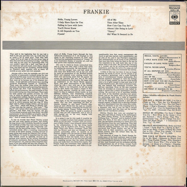 Frank Sinatra - Frankie (Vinyl, LP, Compilation)