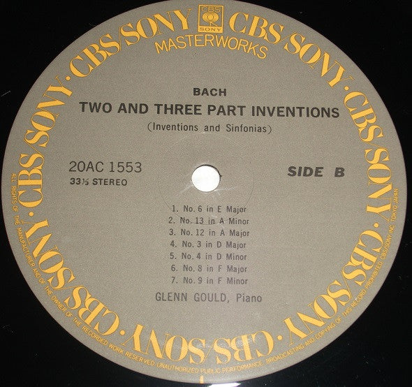 Glenn Gould - The Two And Three Part Inventions (Inventions & Sinfo...