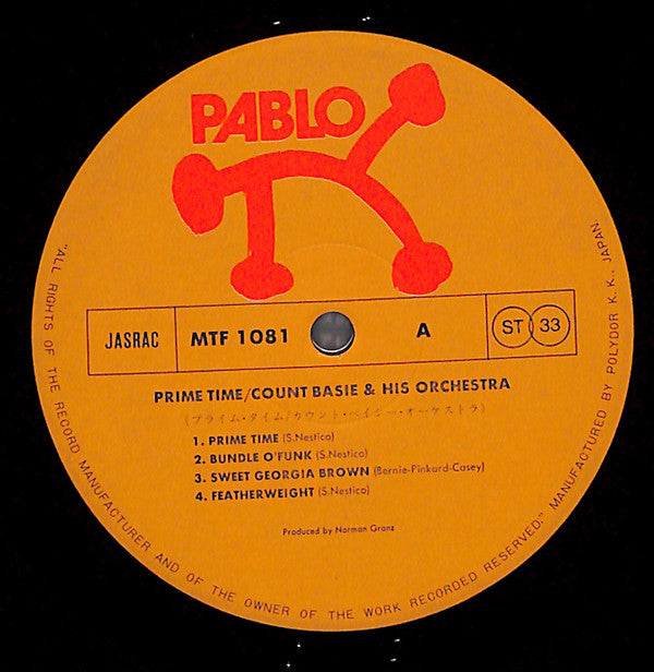 Count Basie Orchestra - Prime Time (Vinyl, LP, Album, Stereo)