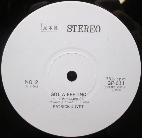 Patrick Juvet - Got A Feeling - I Love America (Vinyl, LP, Album, Promo) Near Mint (NM or M-) / Good Plus (G+)