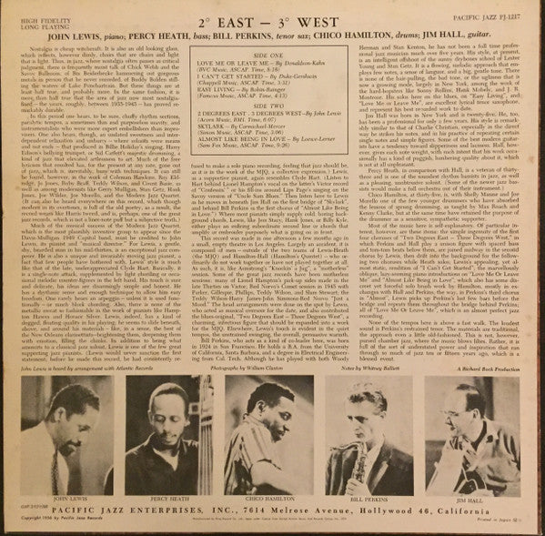 John Lewis (2) - Grand Encounter: 2 Degrees East - 3 Degrees West (...