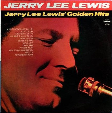 Jerry Lee Lewis - Jerry Lee Lewis Golden Hits (Vinyl, LP, Album, Reissue) Very Good Plus (VG+) / Good Plus (G+)