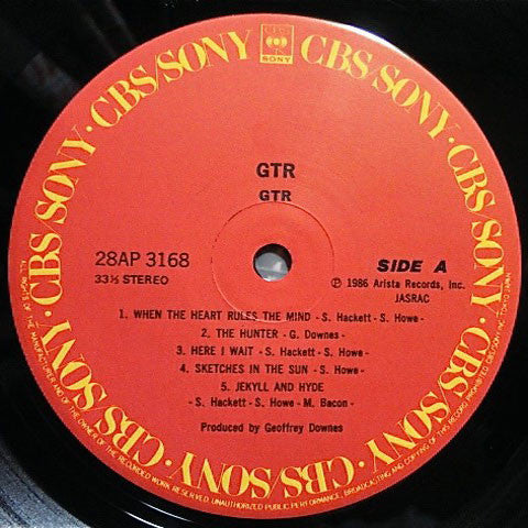 GTR (2) - GTR (Vinyl, LP, Album) Very Good (VG) / Good Plus (G+)