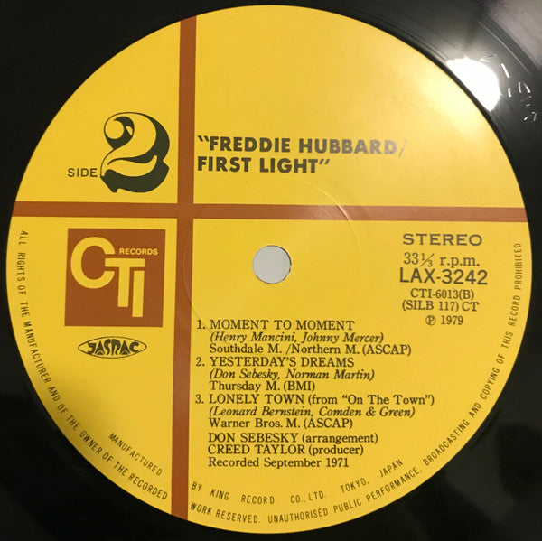 Freddie Hubbard - First Light (Vinyl, LP, Album, Limited Edition, Reissue, Stereo) Very Good (VG) / Very Good (VG)