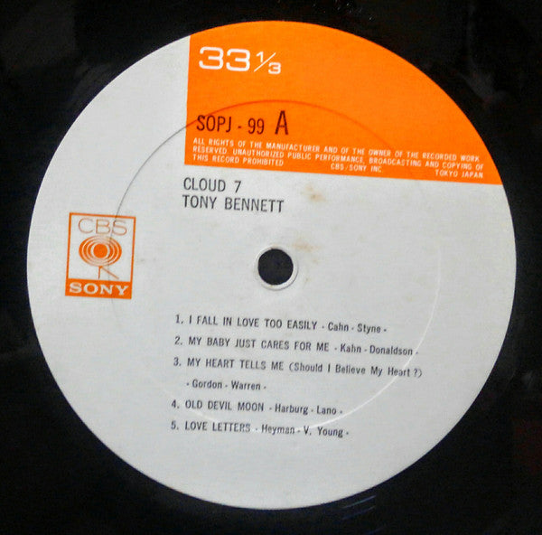 Tony Bennett - Cloud 7 (Vinyl, LP, Album, Mono) Very Good Plus (VG+) / Very Good Plus (VG+)