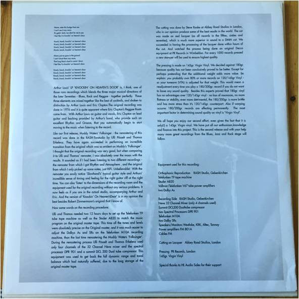 Arthur Louis - Knockin' On Heaven's Door (Vinyl, LP, Album, Reissue, Remastered, Stereo) Very Good (VG) / Very Good (VG)