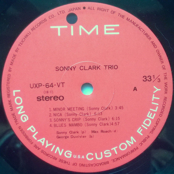 Sonny Clark Trio - Sonny Clark Trio (Vinyl, LP, Album, Reissue, Ste...
