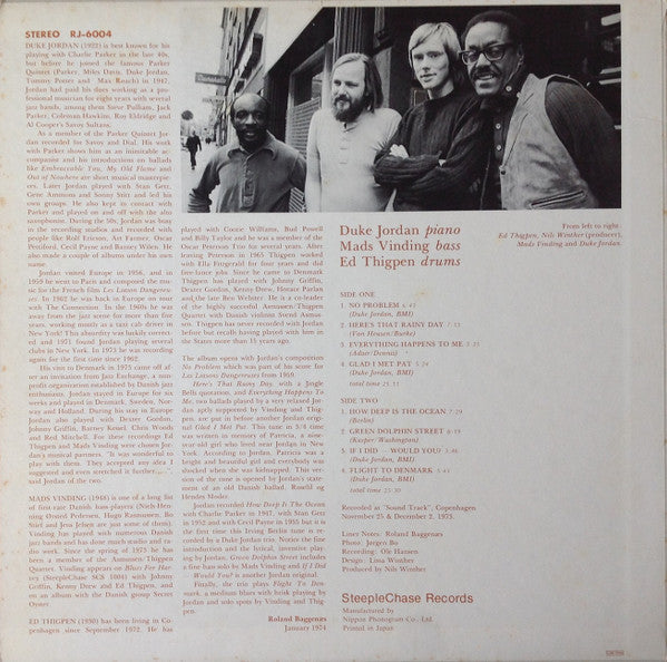 Duke Jordan - Flight To Denmark (Vinyl, LP, Album)