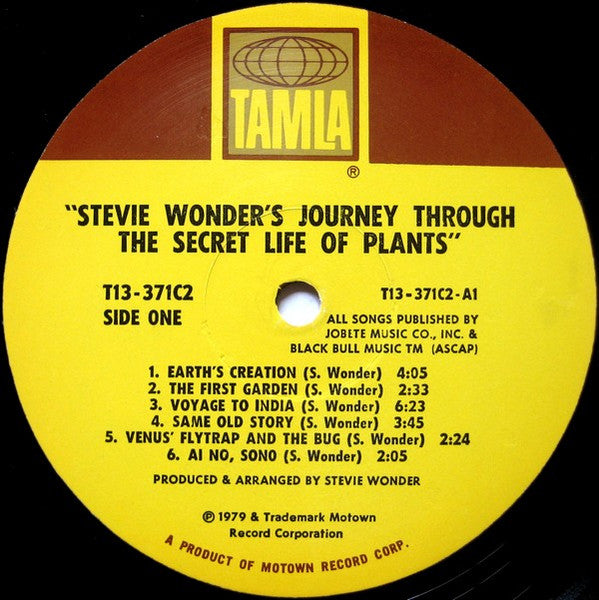 Stevie Wonder - Stevie Wonder's Journey Through The Secret Life Of Plants (2xVinyl, LP, Album) Very Good (VG) / Very Good (VG)