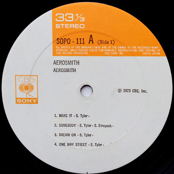 Aerosmith - Aerosmith (Vinyl, LP, Album, Repress, Stereo)