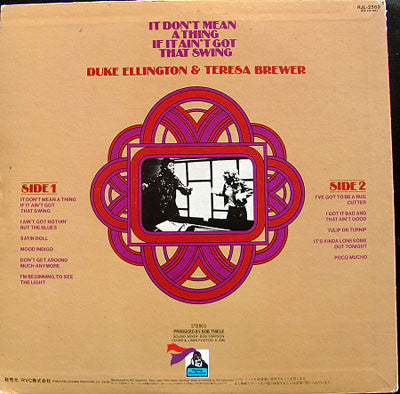 Duke Ellington - It Don't Mean A Thing If It Ain't Got That Swing (Vinyl, LP, Album) Very Good (VG) / Very Good (VG)