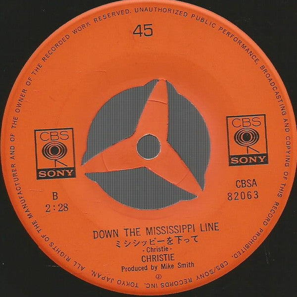 Christie - Yellow River (Vinyl, 7", 45 RPM, Single) Very Good (VG) / Very Good (VG)