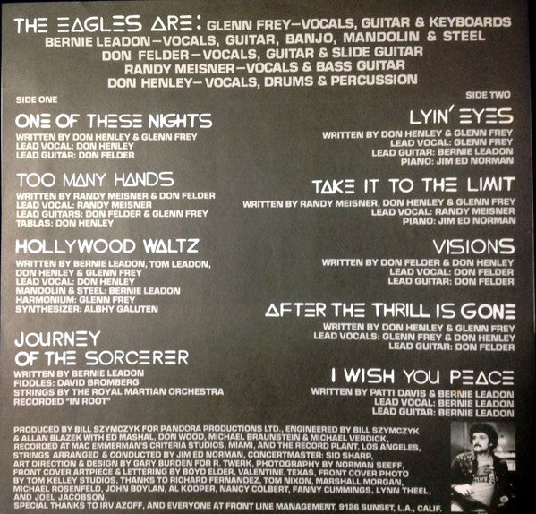 Eagles - One Of These Nights (Vinyl, Album, LP, Reissue)