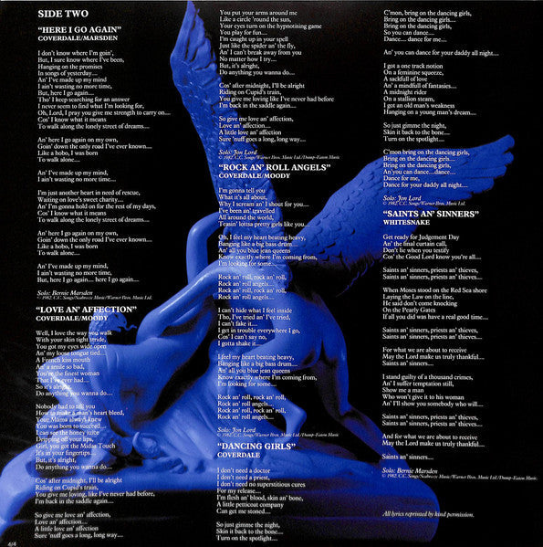 Whitesnake - Saints & Sinners (Vinyl, LP, Album)