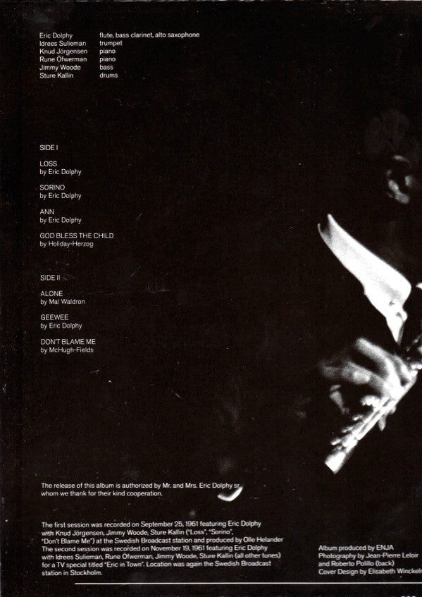 Eric Dolphy - Stockholm Sessions (Vinyl, LP, Album, Limited Edition, Reissue, Mono) Near Mint (NM or M-) / Very Good Plus (VG+)
