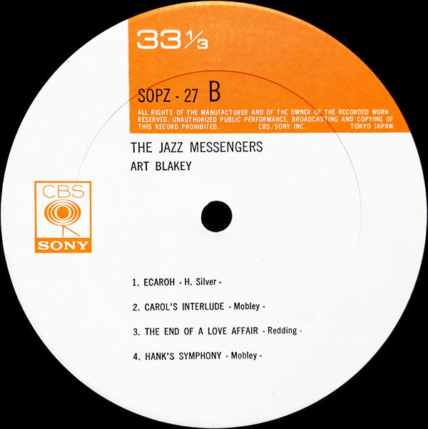 Art Blakey & The Jazz Messengers - The Jazz Messengers (Vinyl, LP, Album, Reissue, Mono) Good Plus (G+) / Very Good (VG)