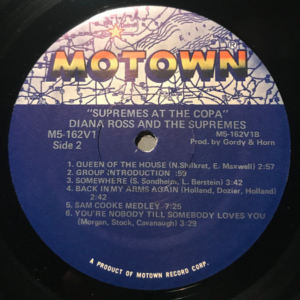 The Supremes - At The Copa (Vinyl, LP, Album, Reissue, Stereo) Very Good Plus (VG+) / Good (G)