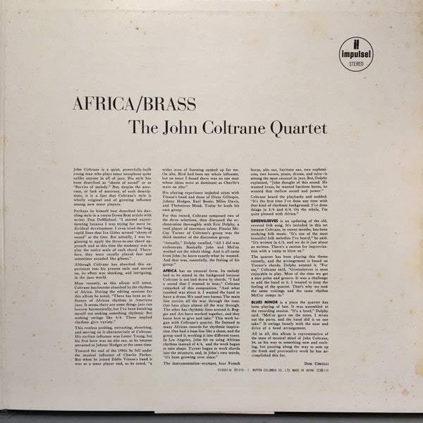 The John Coltrane Quartet - Africa/Brass (Vinyl, LP, Album, Reissue...