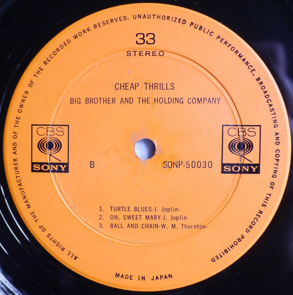 Big Brother & The Holding Company - Cheap Thrills (Vinyl, LP, Album...