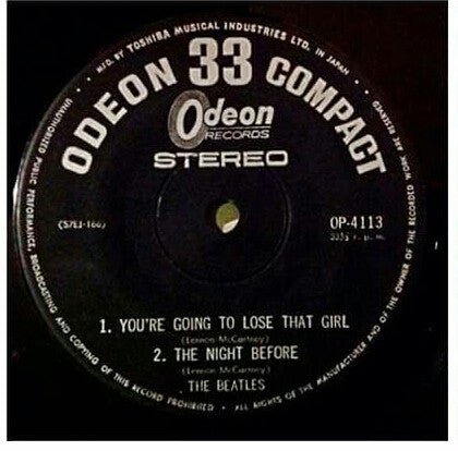 The Beatles - You're Going To Lose That Girl (Vinyl, 7", 33 ⅓ RPM) Very Good Plus (VG+) / Very Good (VG)