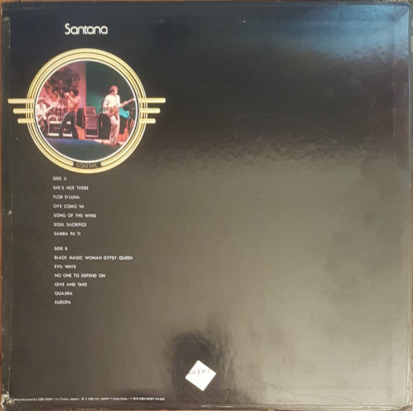 Santana - Gold Disc (Vinyl, LP, Compilation) Very Good Plus (VG+) / Good Plus (G+)