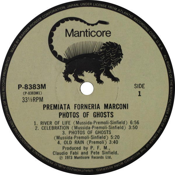 Premiata Forneria Marconi - Photos Of Ghosts (Vinyl, LP, Album, Rep...