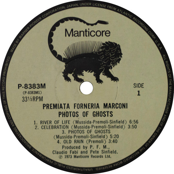 Premiata Forneria Marconi - Photos Of Ghosts (Vinyl, LP, Album) Very Good Plus (VG+) / Very Good (VG)