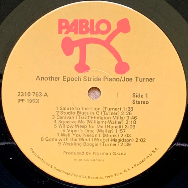 Joe Turner - Another Epoch-Stride Piano (Vinyl, LP, Album, Stereo) Very Good (VG) / Good Plus (G+)