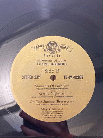 Tyrone Hashimoto - Moments Of Love (Vinyl, LP) Good Plus (G+) / Good (G)