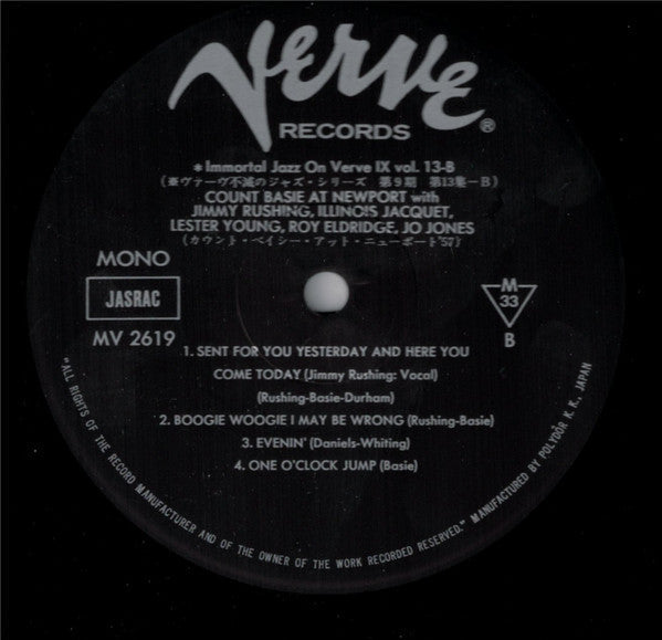 Count Basie - At Newport (Vinyl, LP, Album, Reissue, Mono) Very Good Plus (VG+) / Very Good Plus (VG+)