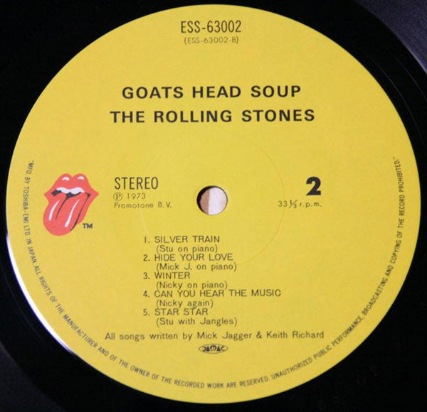 The Rolling Stones - Goats Head Soup (Vinyl, LP, Album, Reissue)