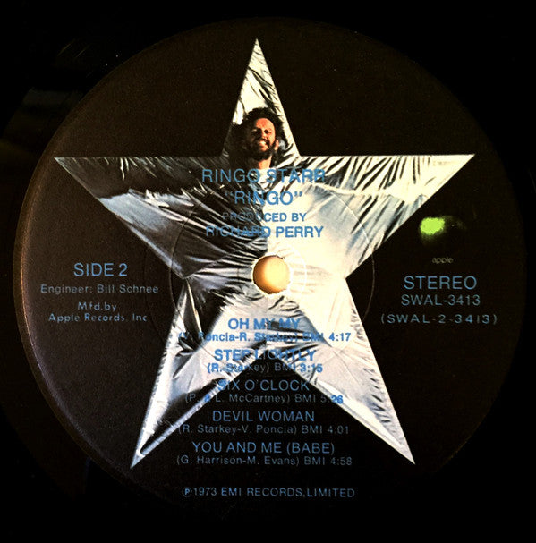 Ringo Starr - Ringo (Vinyl, LP, Album, Misprint, Stereo) Very Good (VG) / Very Good (VG)