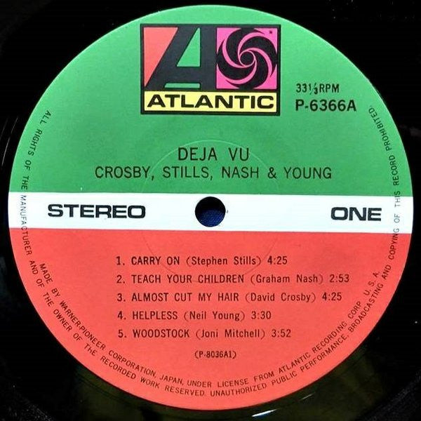 Crosby, Stills, Nash & Young - Déjà Vu = デジャ・ヴ (Vinyl, LP, Album, Reissue, Stereo) Very Good Plus (VG+) / Very Good Plus (VG+)