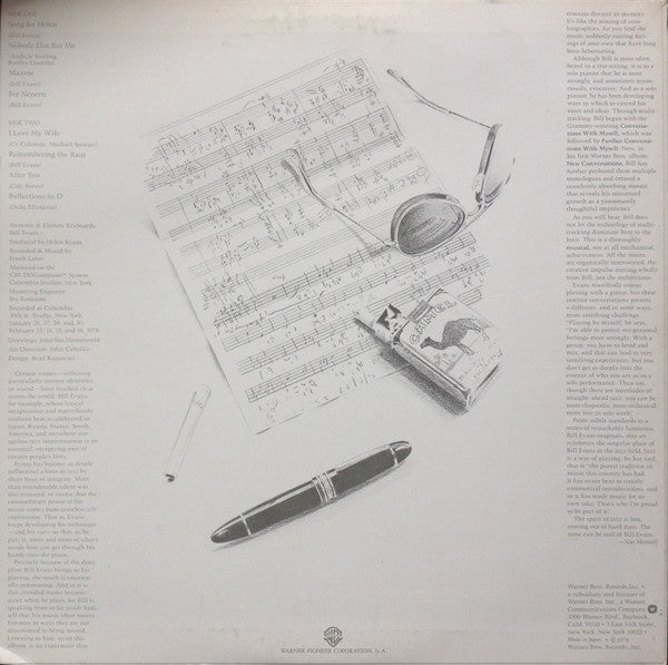 Bill Evans - New Conversations - Monologue, Dialogue, Trialogue (Vinyl, LP, Album) Very Good Plus (VG+) / Very Good (VG)