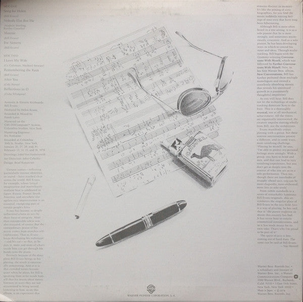 Bill Evans - New Conversations - Monologue, Dialogue, Trialogue = 未知の対話 - 独白・対話・そして鼎談 (Vinyl, LP, Album) Very Good Plus (VG+) / Very Good (VG)