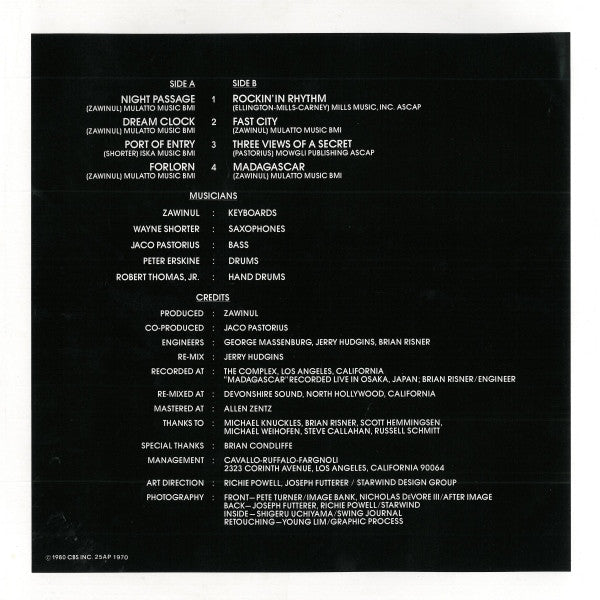 Weather Report - Night Passage (Vinyl, LP, Album)