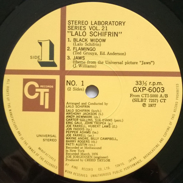 Lalo Schifrin - Stereo Laboratory Vol. 21 (Vinyl, LP, Album)