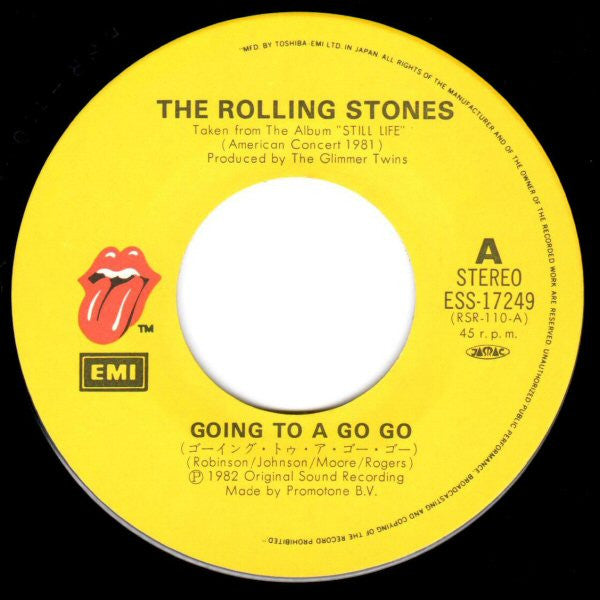 The Rolling Stones - Going To A Go Go (Live) (Vinyl, 7", 45 RPM, Stereo) Very Good Plus (VG+) / Very Good Plus (VG+)