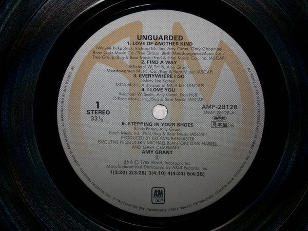 Amy Grant - Unguarded (Vinyl, LP, Album, Promo) Very Good Plus (VG+) / Very Good (VG)
