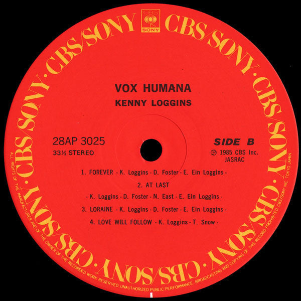 Kenny Loggins - Vox Humana (Vinyl, LP, Album)