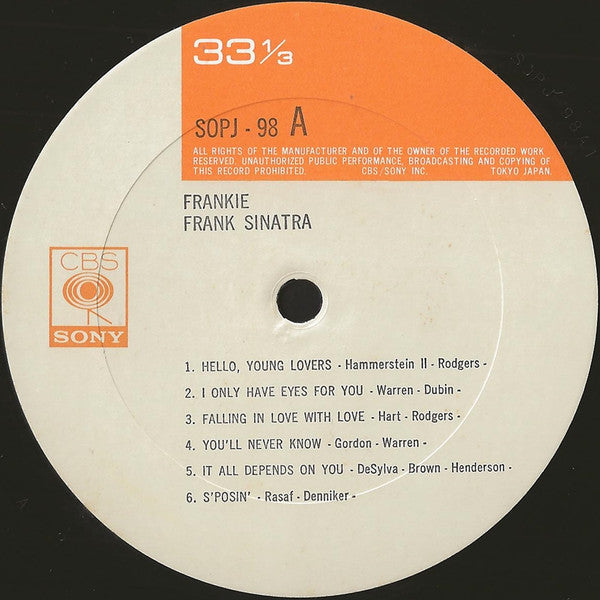 Frank Sinatra - Frankie (Vinyl, LP, Compilation)