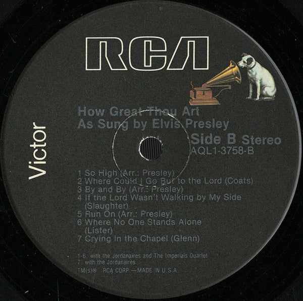 Elvis Presley - How Great Thou Art (Vinyl, LP, Album, Reissue, Stereo) Very Good Plus (VG+) / Very Good Plus (VG+)