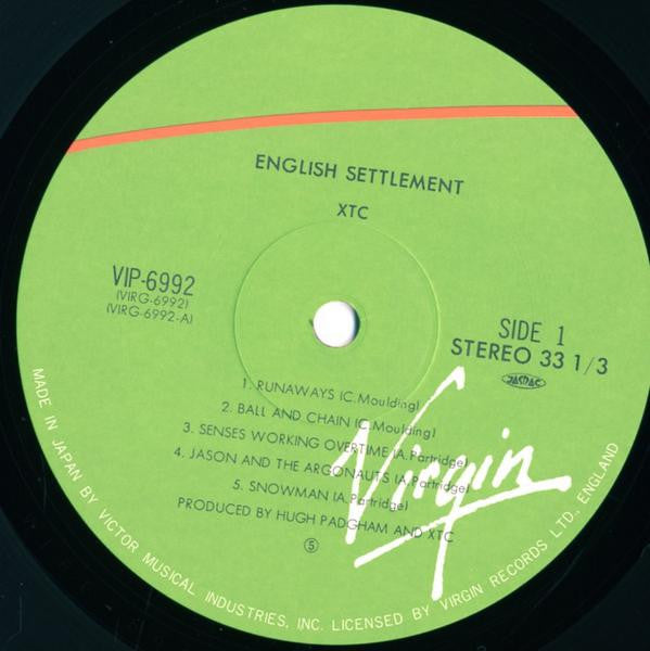 XTC - English Settlement (Vinyl, LP, Album) Very Good (VG) / Very Good (VG)