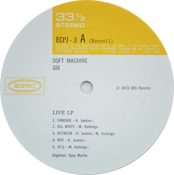 Soft Machine - Six (2xVinyl, LP, Album) Very Good Plus (VG+) / Very Good (VG)