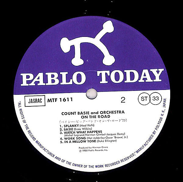 Count Basie Orchestra - On The Road (Vinyl, LP, Album, Stereo)