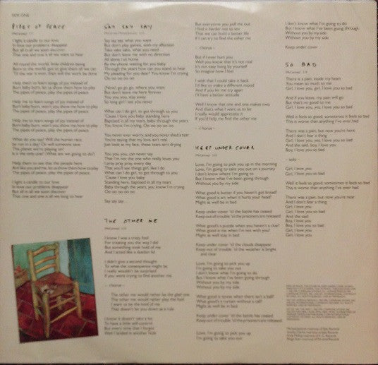 Paul McCartney - Pipes Of Peace (Vinyl, LP, Album, Stereo)
